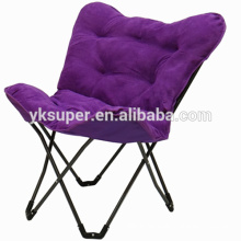 Wholesale lazy armless camp chair/butterfly chair frame